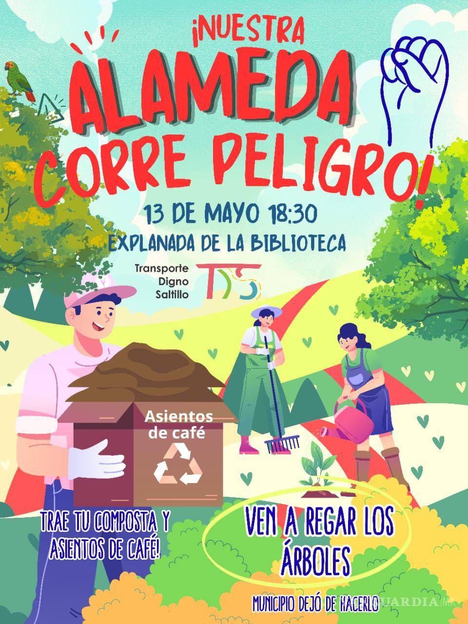 $!La actividad busca atender áreas de la Alameda donde, según el colectivo, árboles y suelo presentan deterioro por falta de agua y nutrientes.