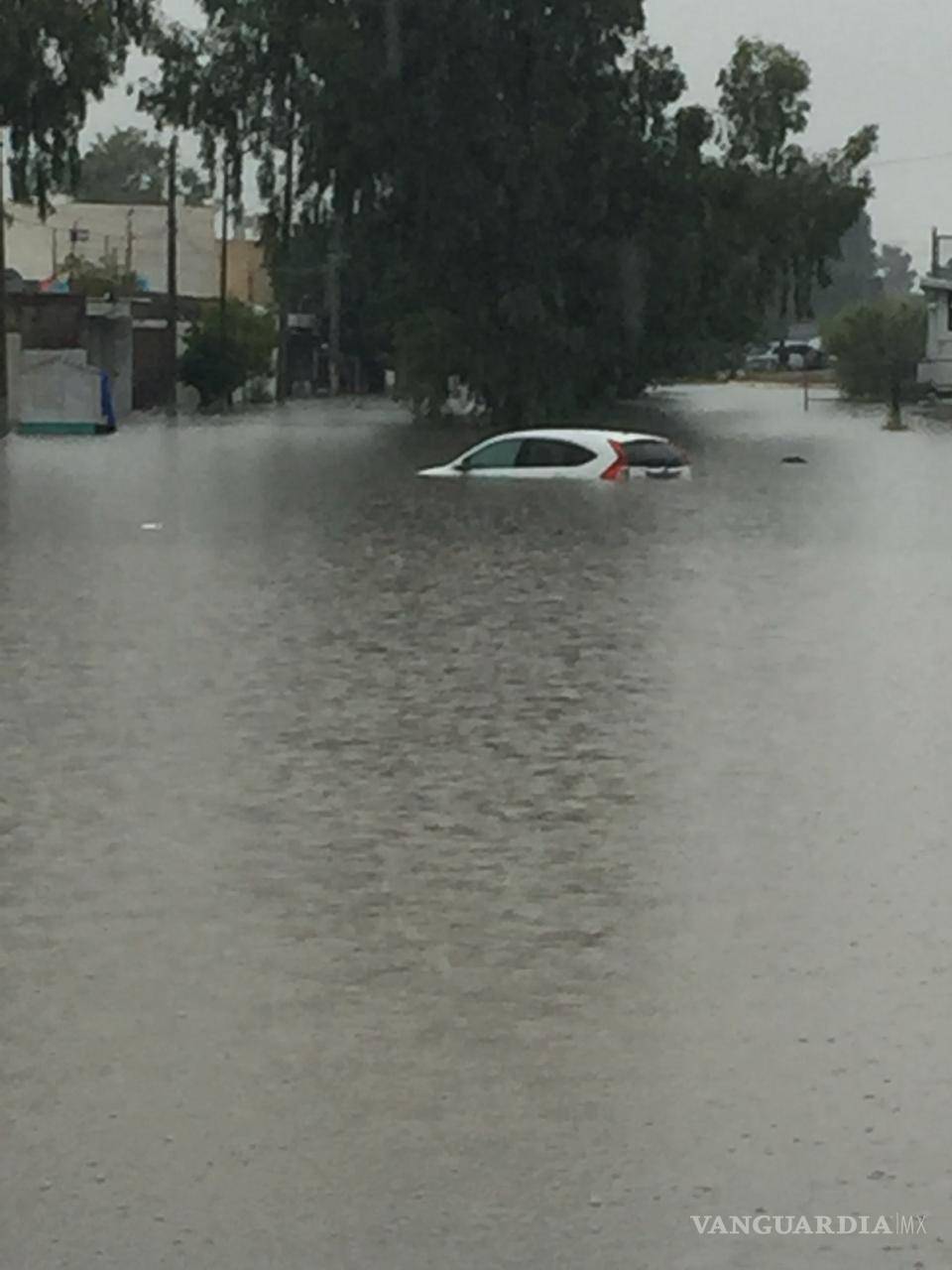 $!Intensas lluvias inundan de nuevo a Torreón, Coahuila