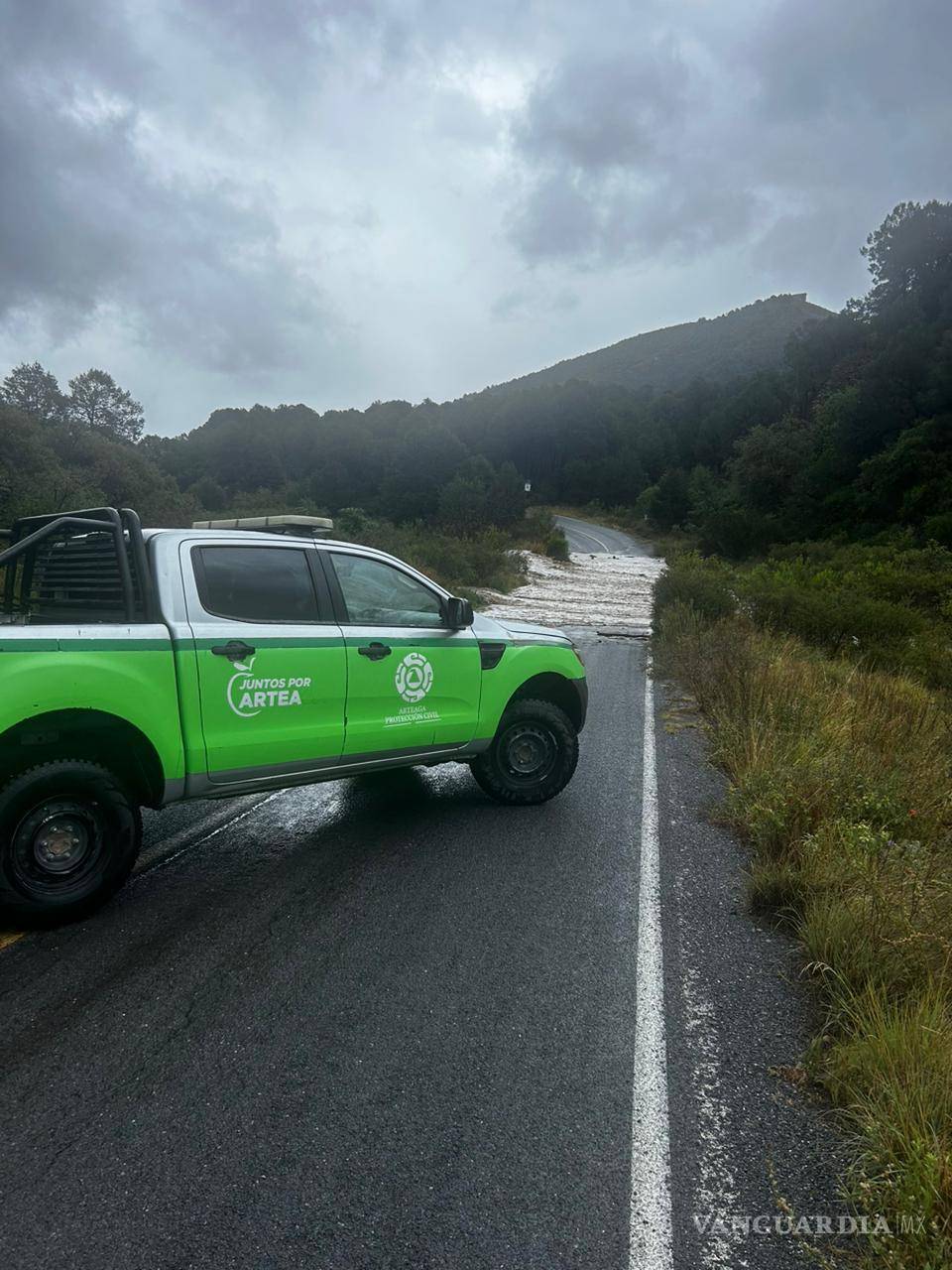 $!Miembros de la Dirección de Protección Civil realizan labores de limpieza y prevención en la sierra de Arteaga.