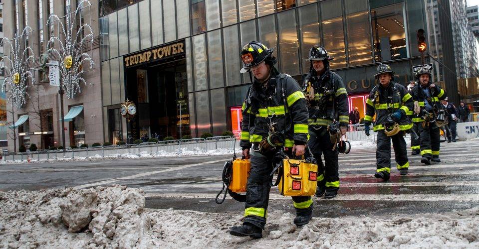 $!Incendio en Torre Trump de Nueva York deja tres lesionados