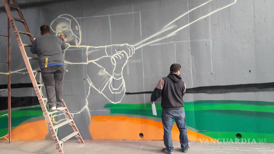 $!Restauran mural vandalizado de los Acereros en Monclova