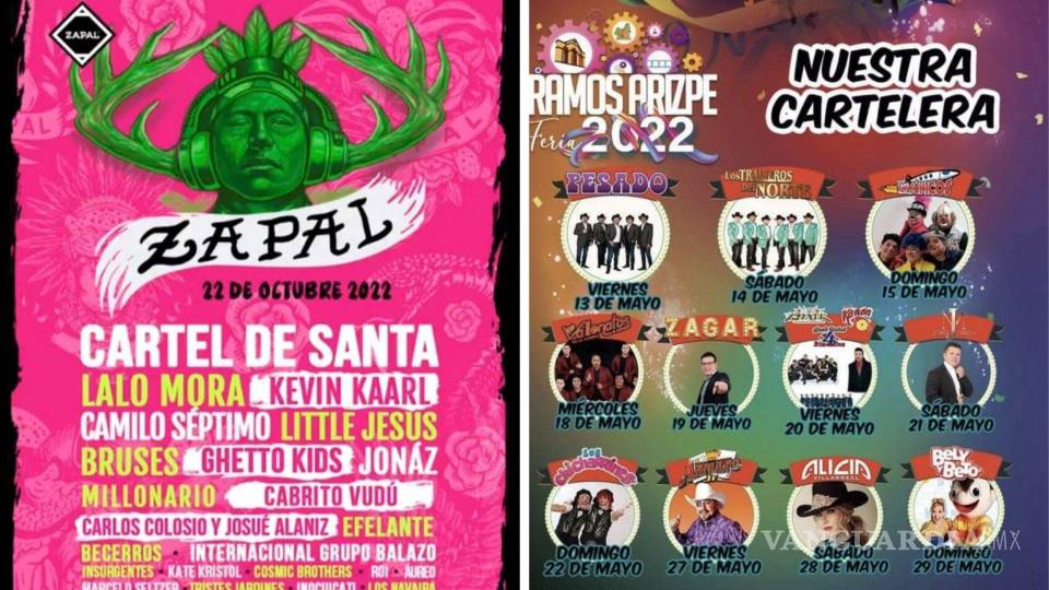 ‘La Feria de Ramos Arizpe va ganando’; reacciones ante line up de Zapal