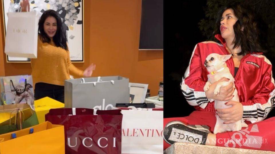 $!Marlenne Cañas, esposa del diputado federal Ricardo Mejía Berdeja, causó revuelo en redes sociales tras publicar varios regalos de marcas de lujo por su cumpleaños.