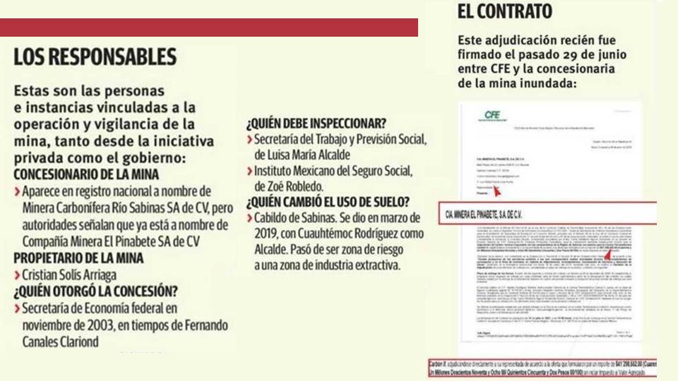 $!Prevalecen en ‘pocitos’ opacidad y corrupción; CFE dio contratos por 74.8 mdp a concesionaria de mina El Pinabete de Sabinas