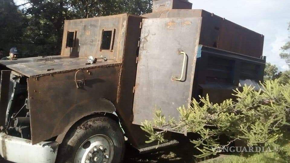 Este es el 'Monstruo'... el tanque que preparaba 'El Carrete', líder de 'Los Rojos', para enfrentar a sus enemigos