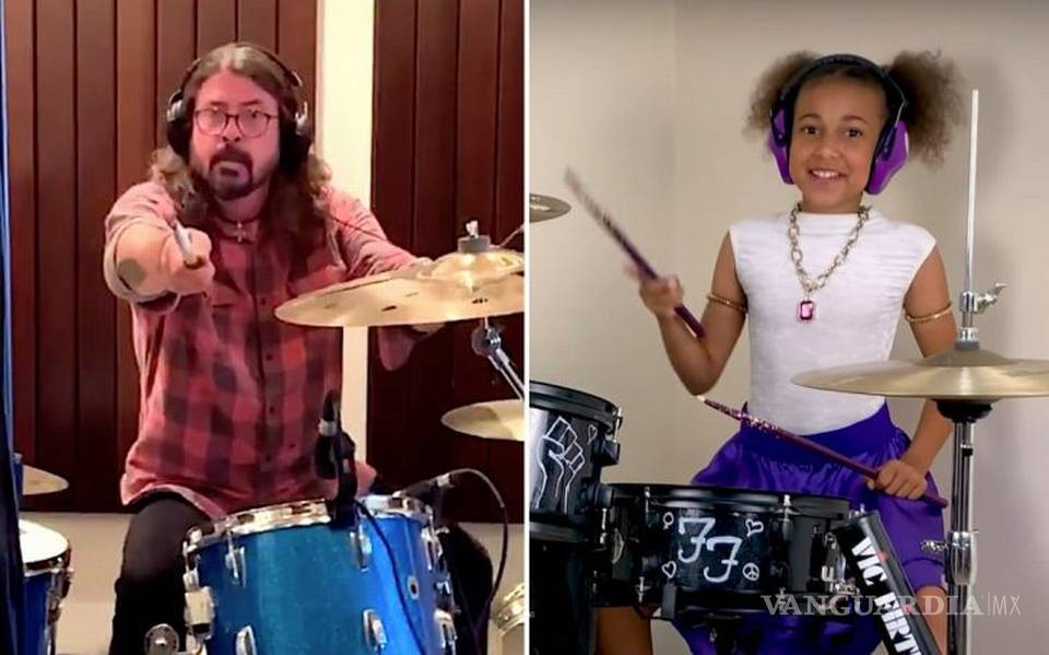 $!Dave Grohl compone canción para Nandi Bushell, la niña baterista