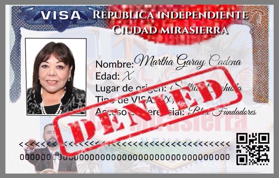 $!Ciudad Mirasierra le niega ‘visa’ a Martha Garay y a Isidro López