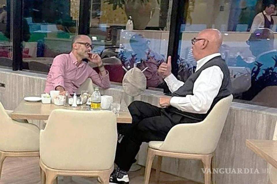 $!Miguel Treviño de Hoyos y Dante Delgado, durante su reciente reunión en Monterrey.