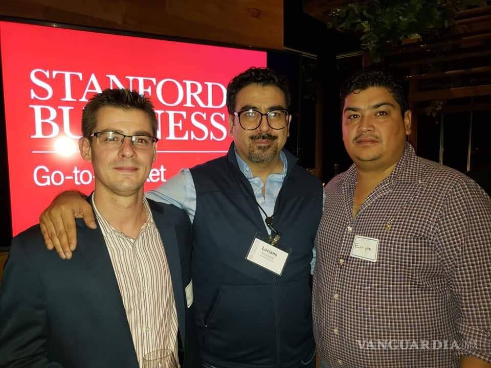 $!Parte del equipo de Infotrade: Luciano Escobedo, William Gourg y Édgar Navarrro.