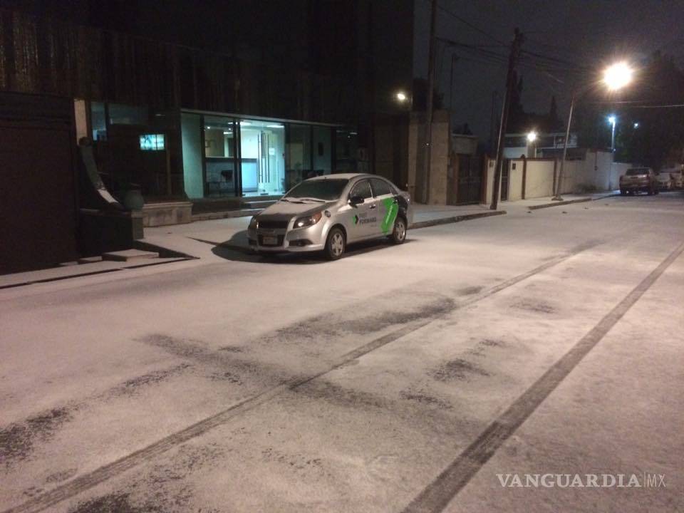 $!Nevada en Saltillo; por seguridad cierran puentes