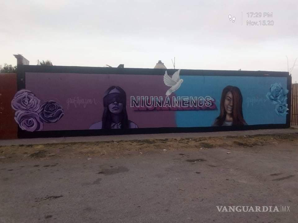 $!Artista saltillense crea mural de Joaquín Cosío; actor presume obra con foto