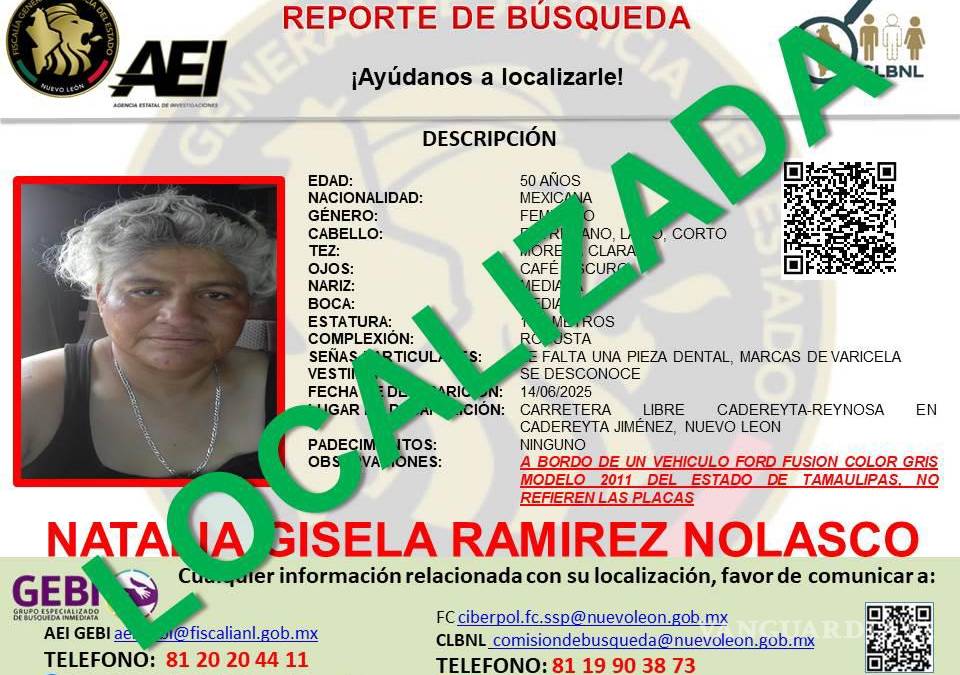 Hallan con vida a los cuatro desaparecidos en la Carretera a Reynosa