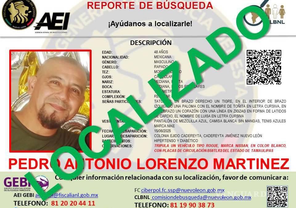 Hallan con vida a los cuatro desaparecidos en la Carretera a Reynosa