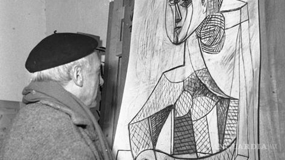 Pintura De Picasso En Blanco Y Negro