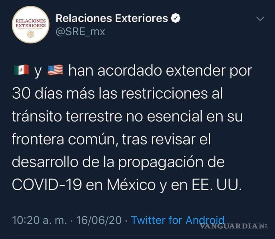 $!Puentes internacionales seguirán cerrados, hasta el 21 de julio