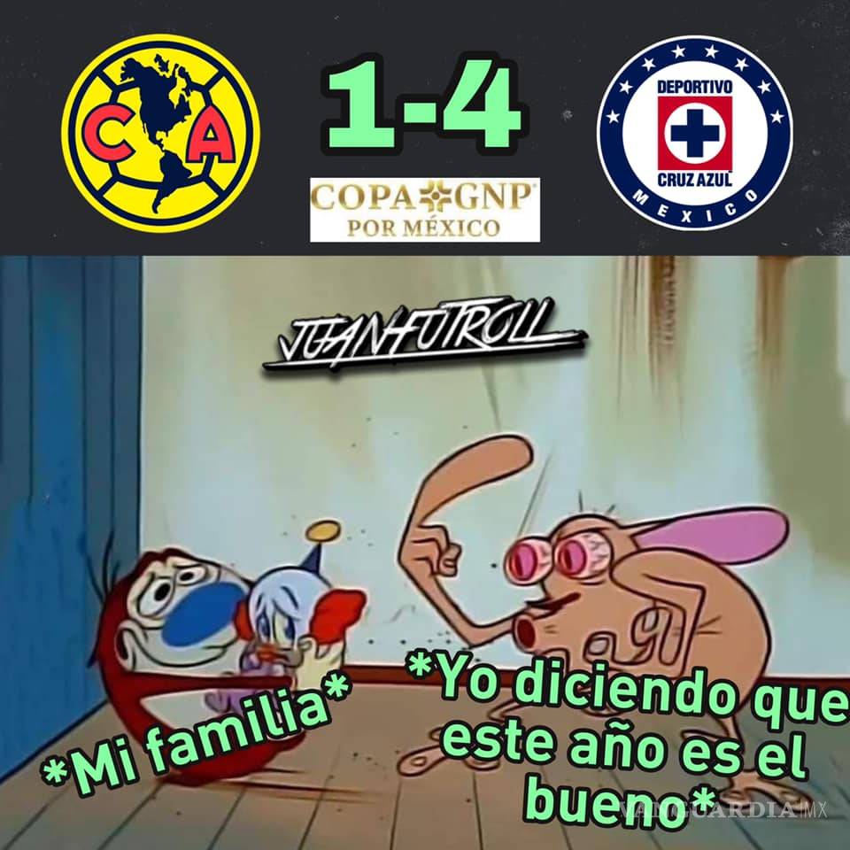 $!Los memes de la victoria del Cruz Azul al América