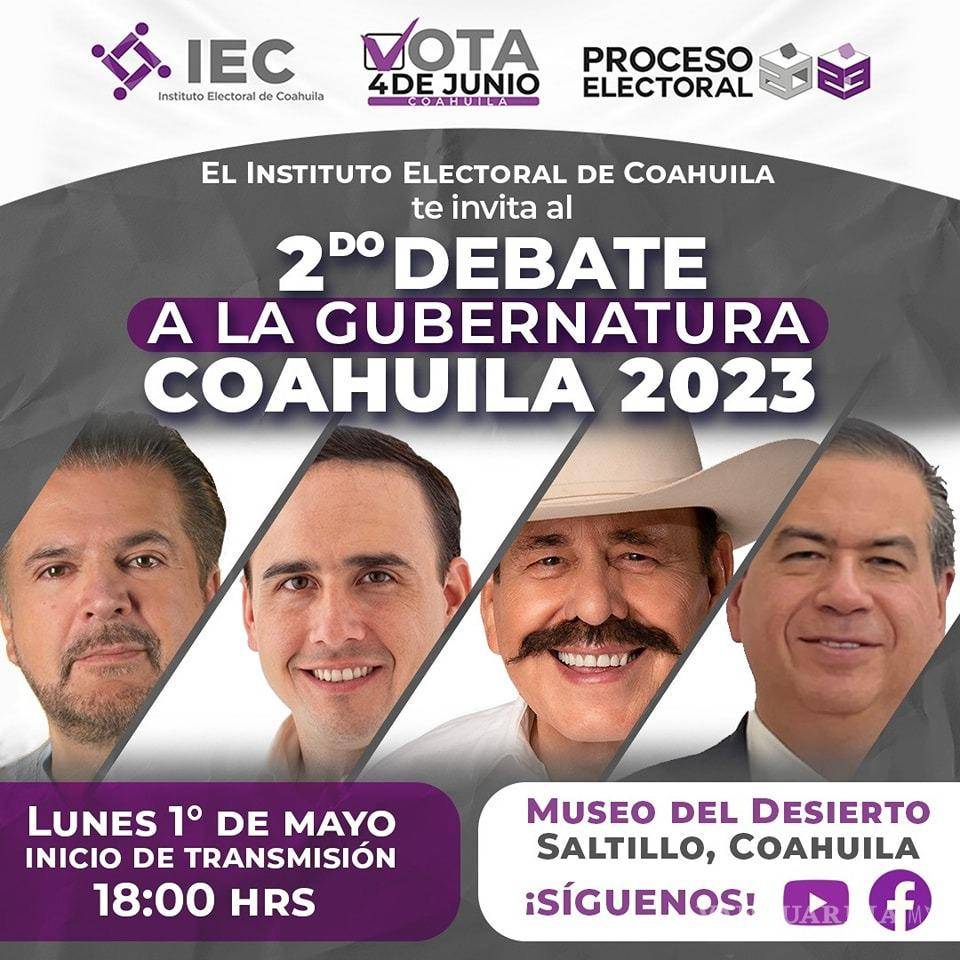 $!265 personas acudirán al debate entre candidatos a Gobernador de Coahuila