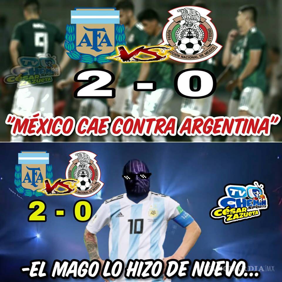 $!Los memes de la nueva derrota de México ante Argentina