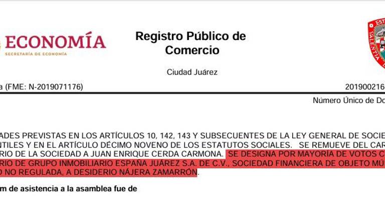 $!Desiderio Nájera Zamarrón, incondicional de Humberto Moreira, formó parte de Grupo Inmobiliario España.