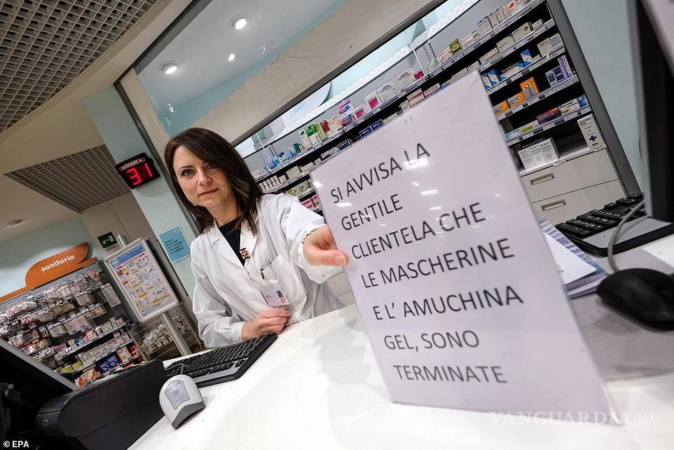 Coronavirus se propaga al sur de Italia con 54 casos nuevos en todo el país; total asciende a 283 contagiados