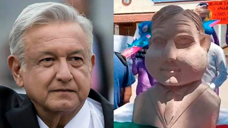 ¡Lo vuelve a hacer!: Escultor que hizo busto 'alien' de Benito Juárez develó ahora uno de AMLO