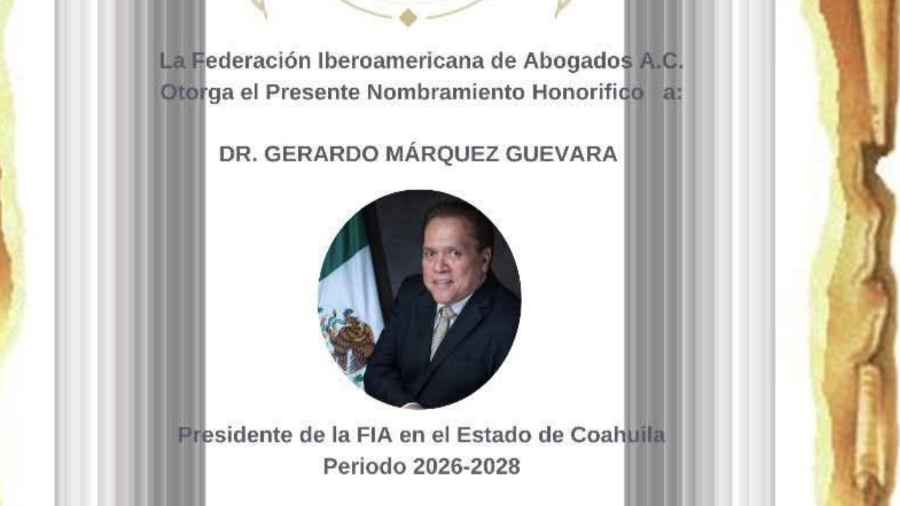 Márquez Guevara plantea fortalecer los vínculos entre universidades, barras y colegios de abogados en Coahuila.