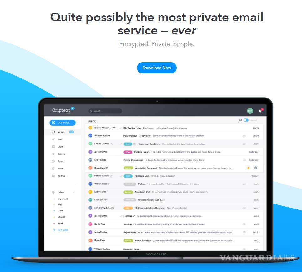 $!Conoce el servicio de correo que dice ser más seguro que WhatsApp y Gmail