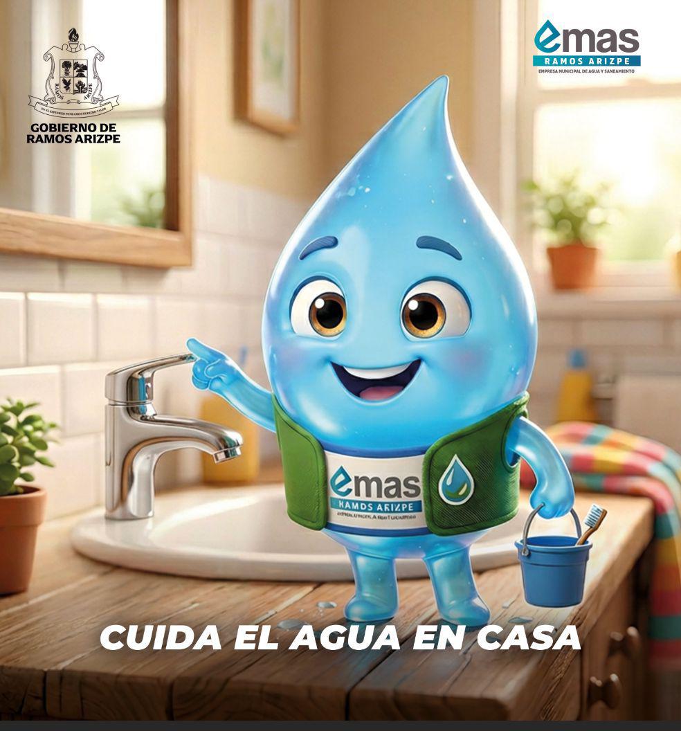 Ante altas temperaturas, EMAS llama a la ciudadanía a reforzar el ahorro de agua en Ramos Arizpe