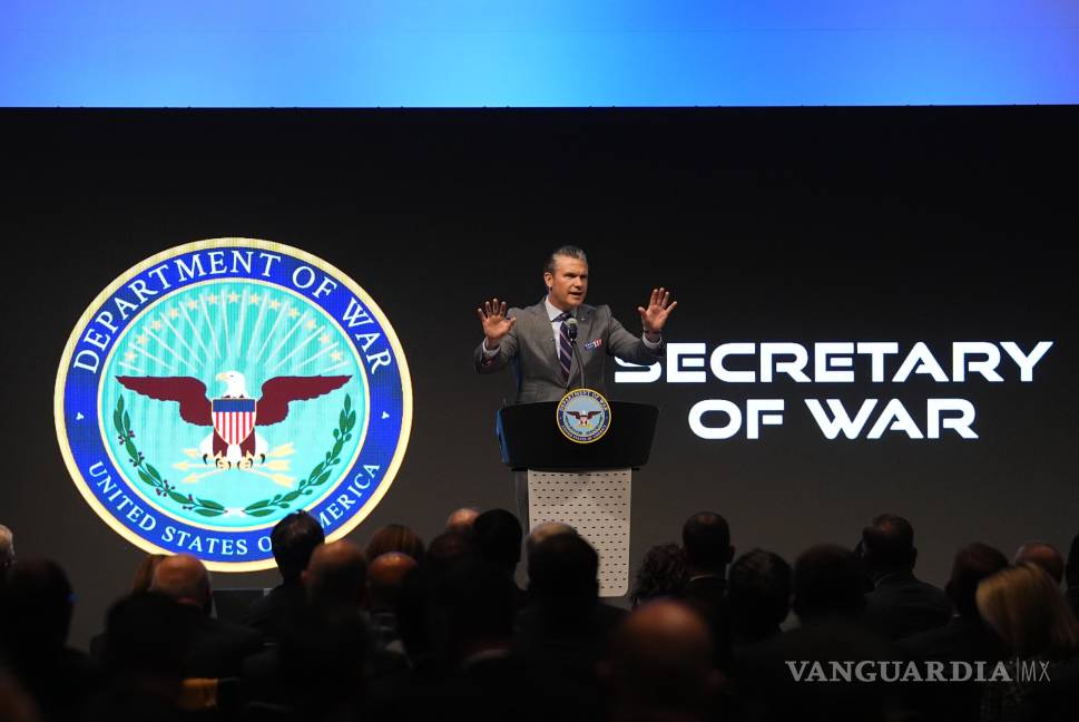 $!El secretario de Defensa, Pete Hegseth, da un discurso en la cuarta Cumbre Anual de Defensa del Noreste de Indiana en la Universidad Purdue de Fort Wayne.