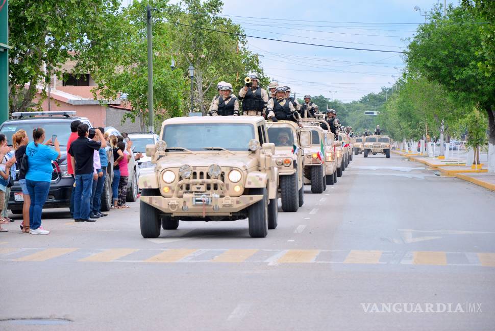 Llegan a Piedras Negras 400 soldados, se integran al XII regimiento