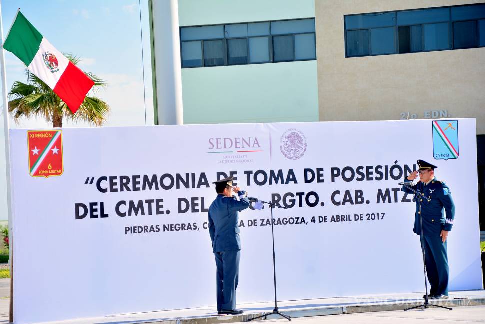 $!Nombran a nuevo comandante del XII Regimiento de Caballería en Piedras Negras