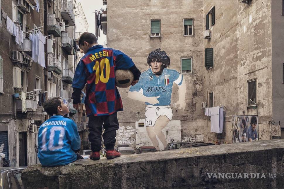 $!Barcelona y la primera visita de Messi a la casa de Maradona