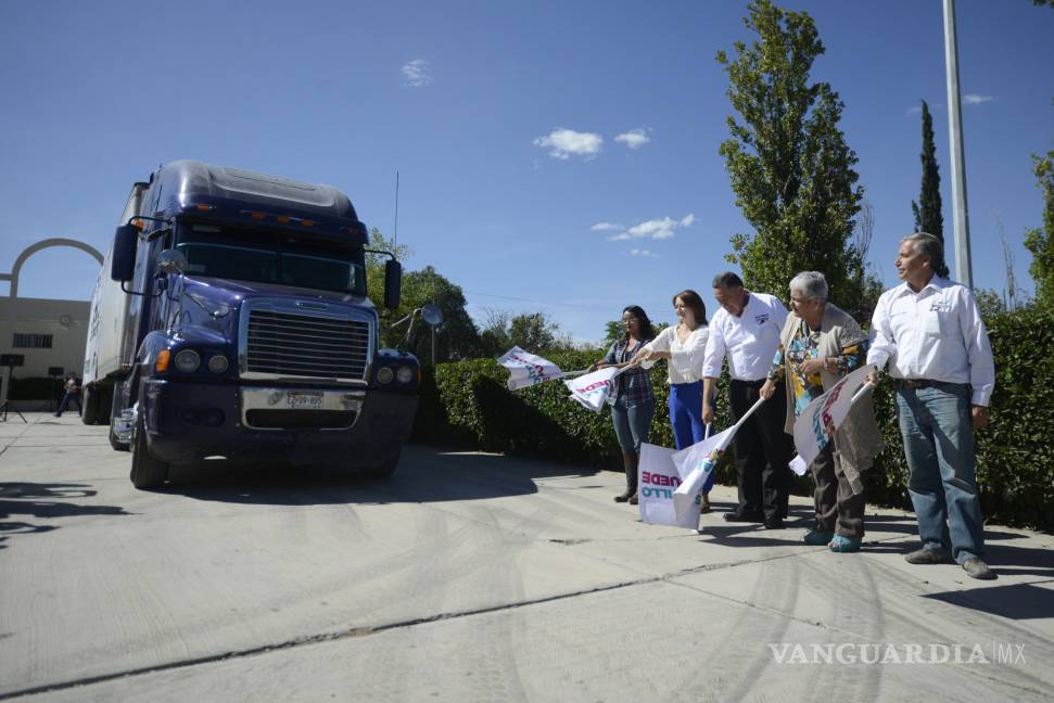 Envían a Morelos donaciones de saltillenses para damnificados por sismos