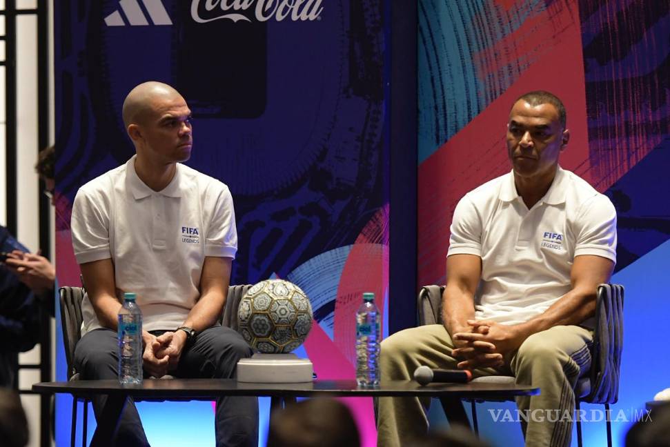 $!Cafú y Pepe encabezaron la presentación del Juego de Leyendas Corona en Monterrey, como parte del camino rumbo al Mundial 2026.