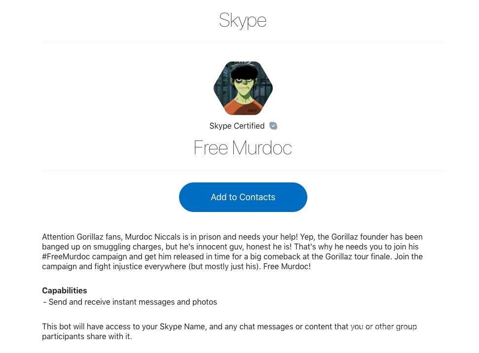 $!Si eres fan de Gorillaz, hoy podrás chatear con Murdoc desde la cárcel