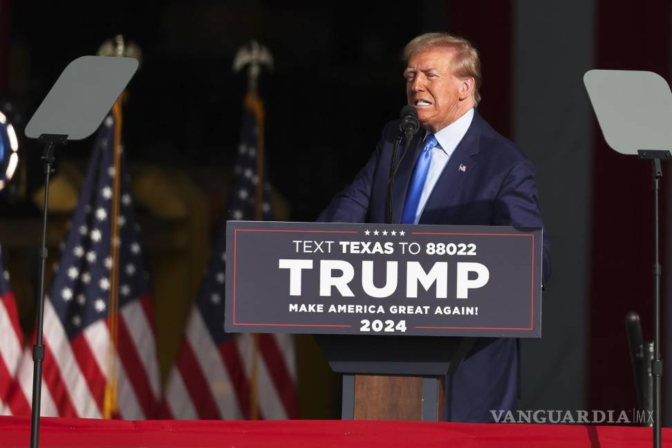 $!Donald Trump en el evento de Trendsetter Engineering en Houston, durante la gira de campaña electoral del expresidente para la presidencia en 2024.