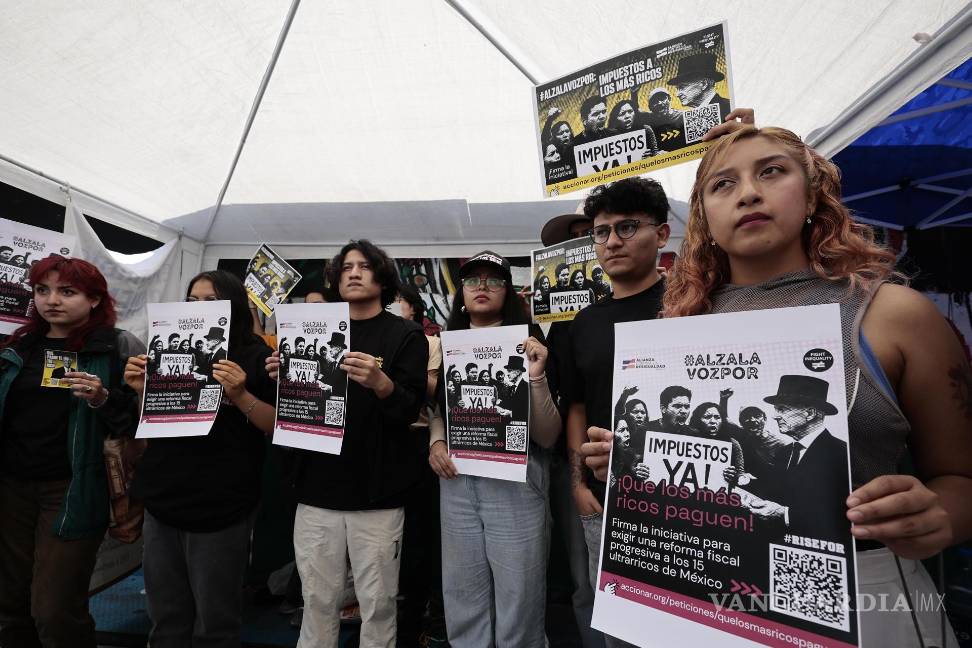 $!Los integrantes la Alianza Contra la Desigualdad sostienen que sus peticiones buscan lograr a traspasar fronteras y que se conviertan en propuestas globales.