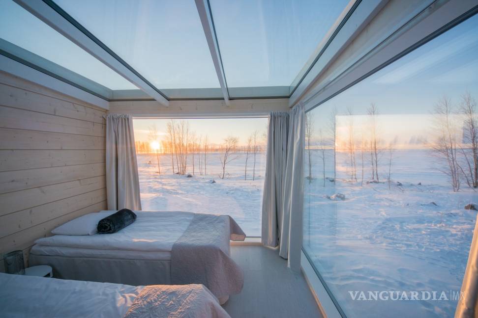 $!En Finlandia puedes ver las auroras boreales desde tu cuarto de hotel
