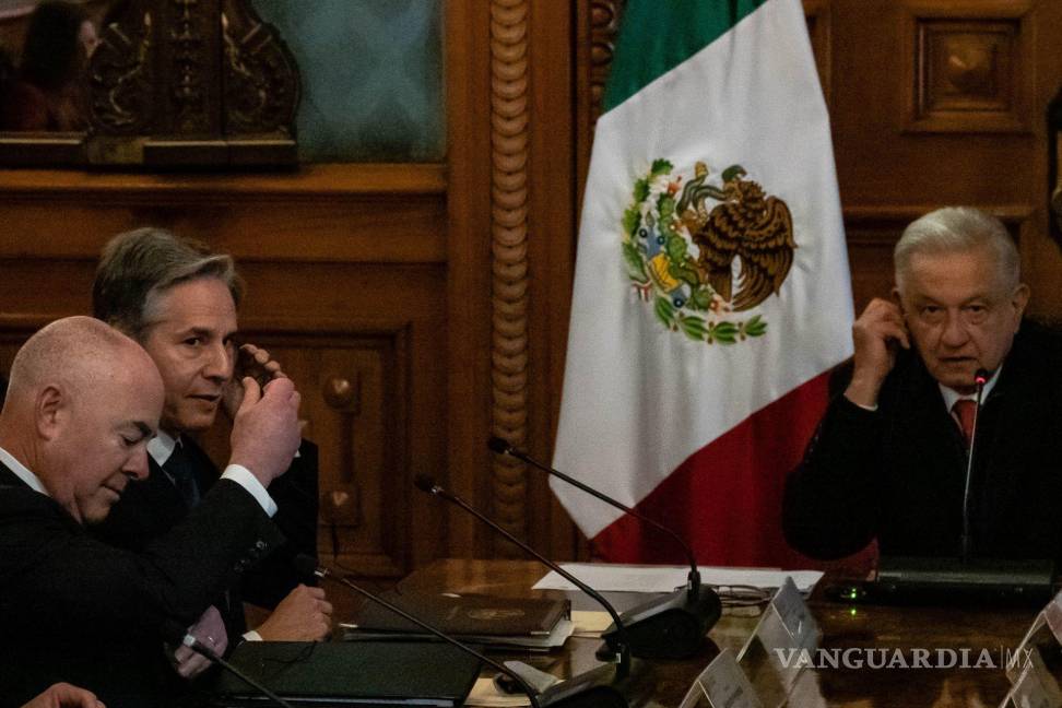 $!Andrés Manuel López Obrador, presidente de México, encabezó la reunión de alta seguridad con la delegación estadounidense liderada por Anthony Blinken, secretario de Estado | Foto: Cuartoscuro