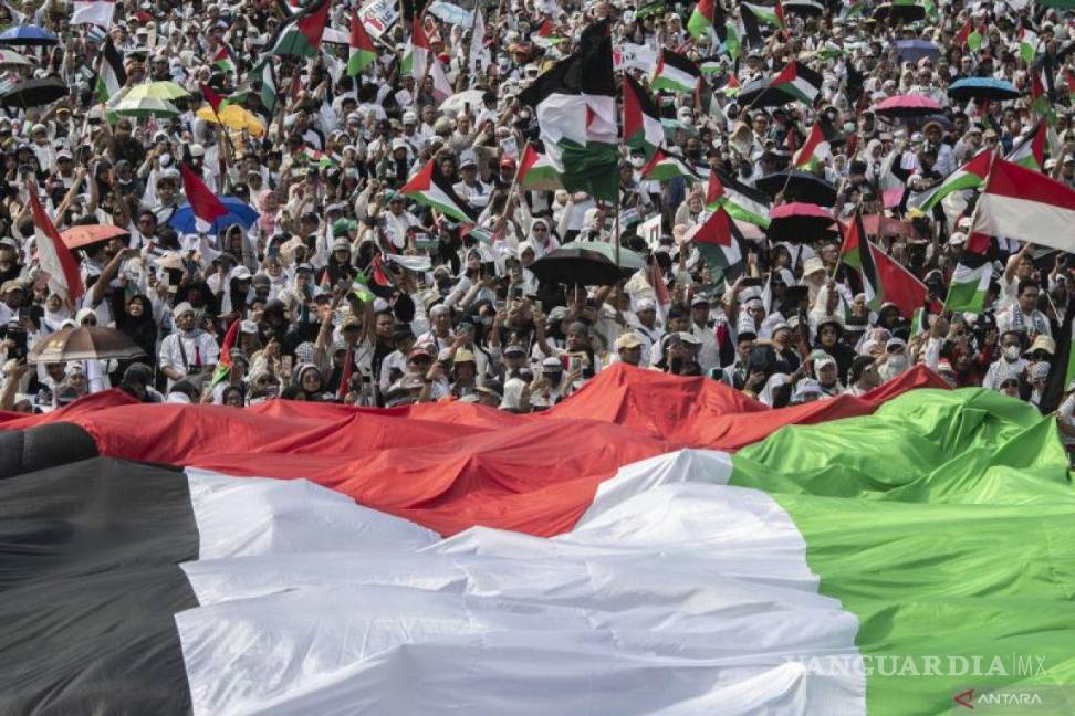 $!Masivas manifestaciones en Turquía e Indonesia en apoyo a palestinos