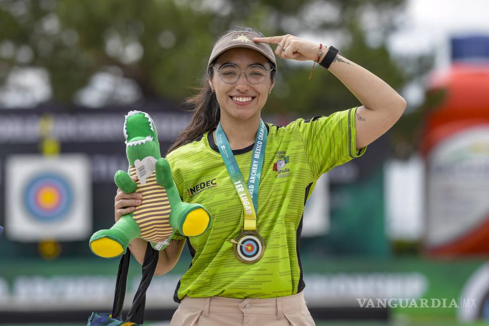 $!Las finales del World Archery México Championship 2025 se llevaron a cabo en la explanada del Parque Las Maravillas de Saltillo.