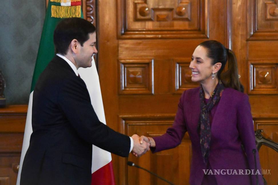 $!Claudia Sheinbaum, presidenta de México, y Marco Rubio, secretario de Estado de EU. Rubio ha tratado de derrocar a los hombres fuertes de la izquierda de la región.