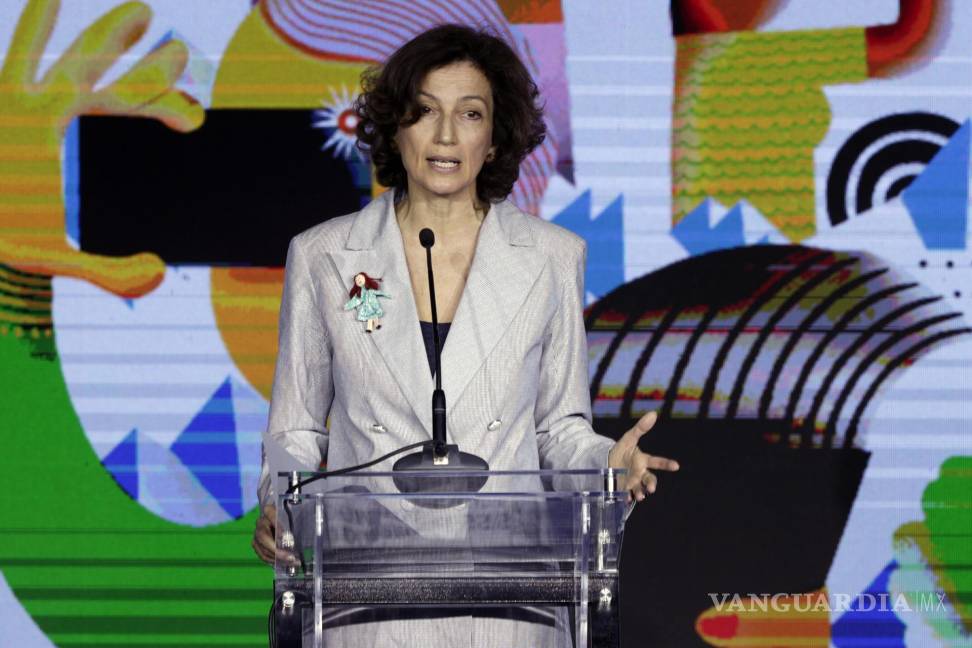 $!La Directora General de la UNESCO, Audrey Azoulay durante la inauguración de la 31ª Conferencia del Día Mundial de la Libertad de Prensa, en Santiago (Chile).