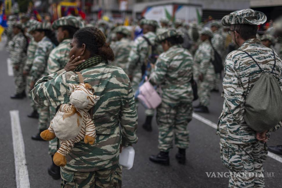 $!Integrantes de la Milicia Bolivariana participando en una actividad del Gobierno, en Caracas, Venezuela.