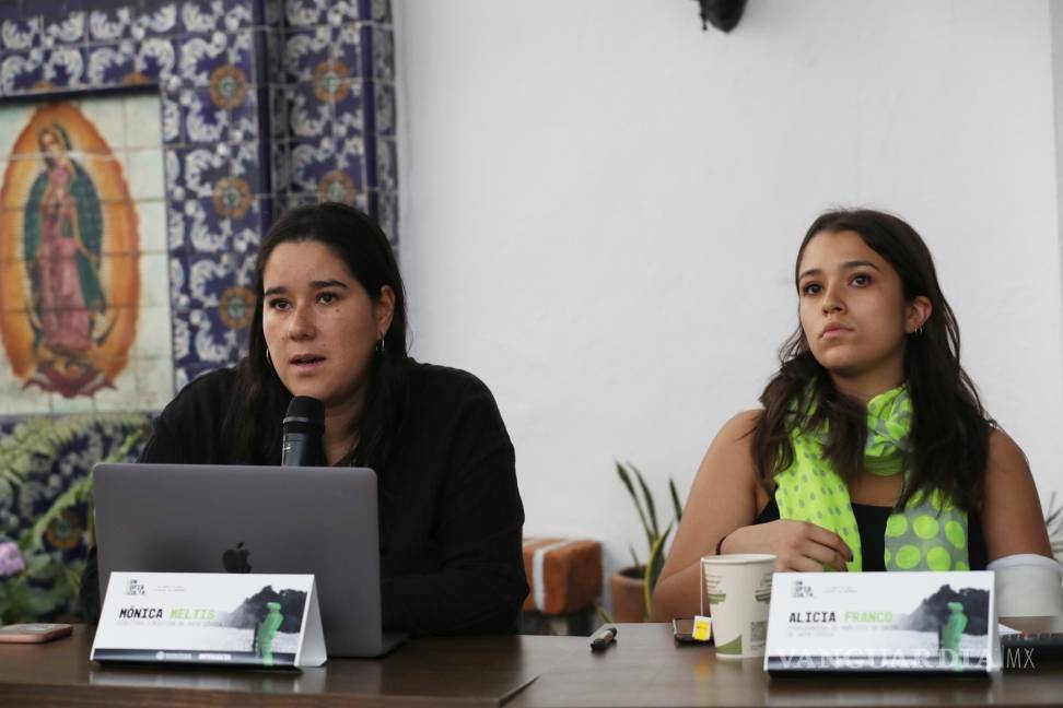$!La coordinadora del equipo de datos de Data Cívica, Alicia Franco (d), acompañada de su directora ejecutiva, Mónica Meltis (i) en Ciudad de México (México).