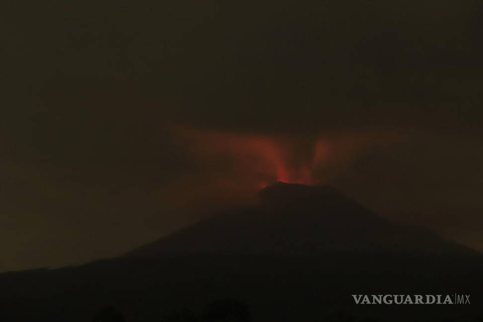 Asombrosas imágenes de la actividad del volcán Popocatépetl