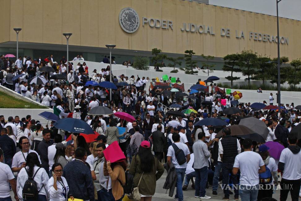 $!Trabajadores del Poder Judicial de la Federación se han manifestado desde distintas partes de la República Mexicana | Foto: Cuartoscuro
