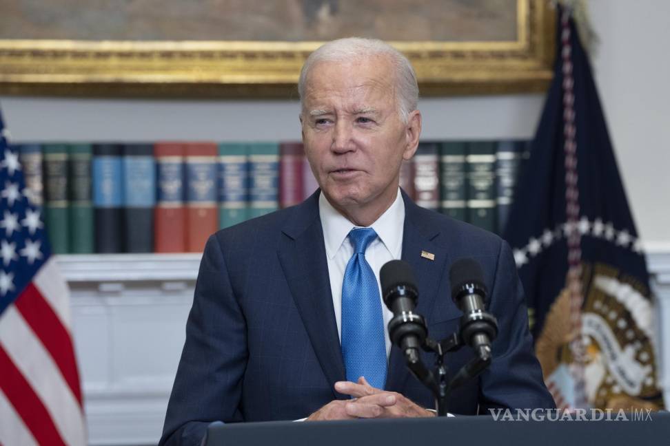 $!Joe Biden, pronuncia un discurso sobre las negociaciones contractuales entre el United Auto Workers y las tres grandes empresas automotrices en Washington.