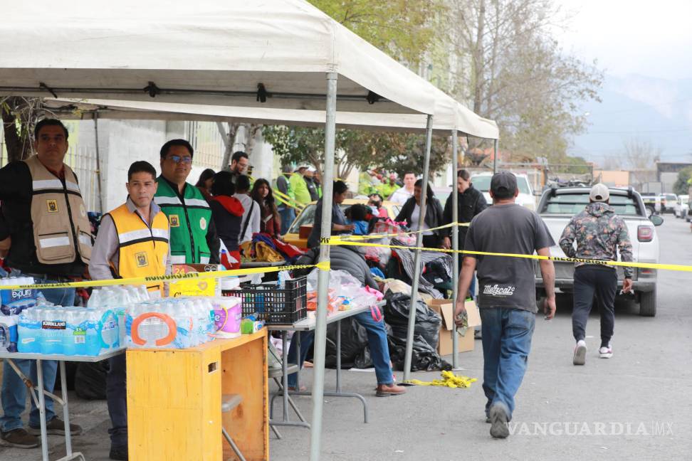 $!El Gobierno Municipal colocó un centro de acopio para las personas damnificadas.