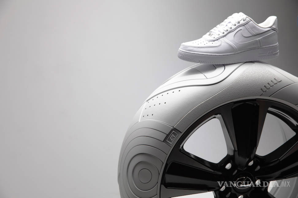 $!Lexus UX homenajea a los emblemáticos tenis Nike Air Force 1 con unos neumáticos